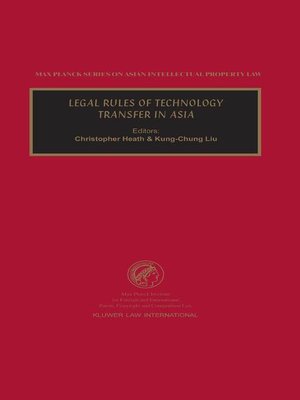 cover image of Legal Rules of Technology Transfer in Asia